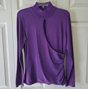 Purple Shimmer Sweater Size Medium 💜 EUC